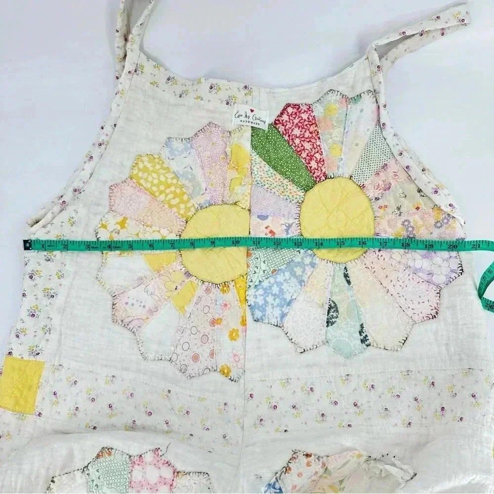 Vintage handmade one of a kind quilt overalls - Picture 7 of 10